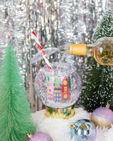 Holiday Village Snow Globe Novelty Sipper