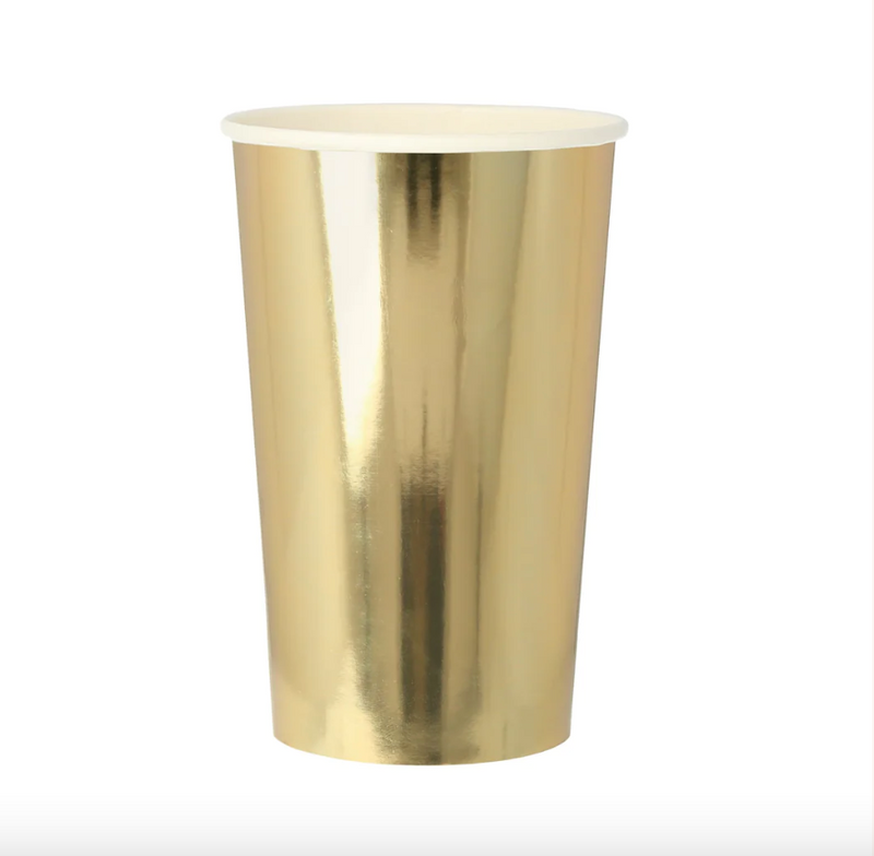 Gold Highball Cups (x8)