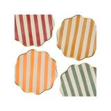 Fall Stripe Dinner Plates (x8)