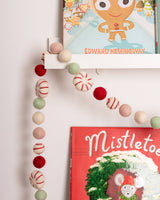 Peppermint Swirls Christmas Felt Garland