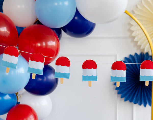 Popsicle Puffy Felt Banner