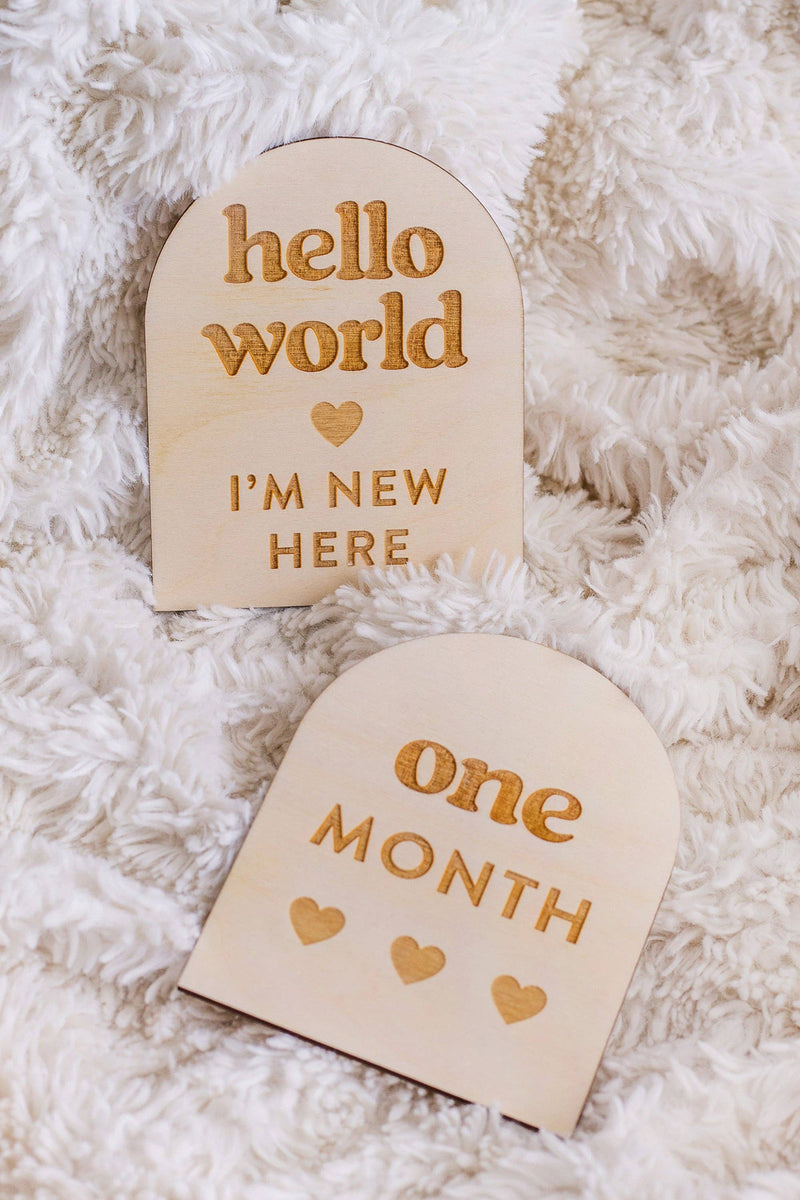Boho Arched Baby Milestone Signs