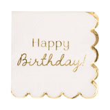 Foil Birthday Cocktail Napkin (x18)