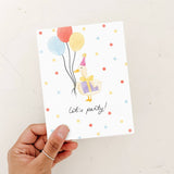 Birthday Silly Goose Card: White