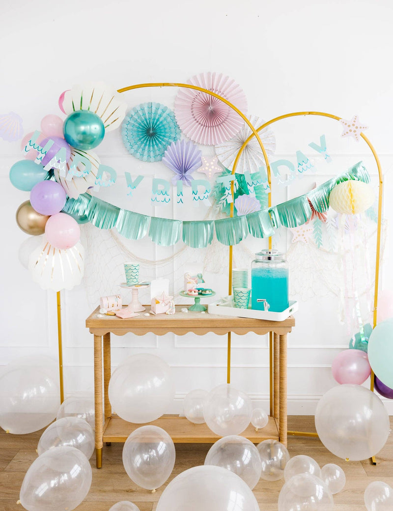 Happy Birthday Mermaid Banner Set