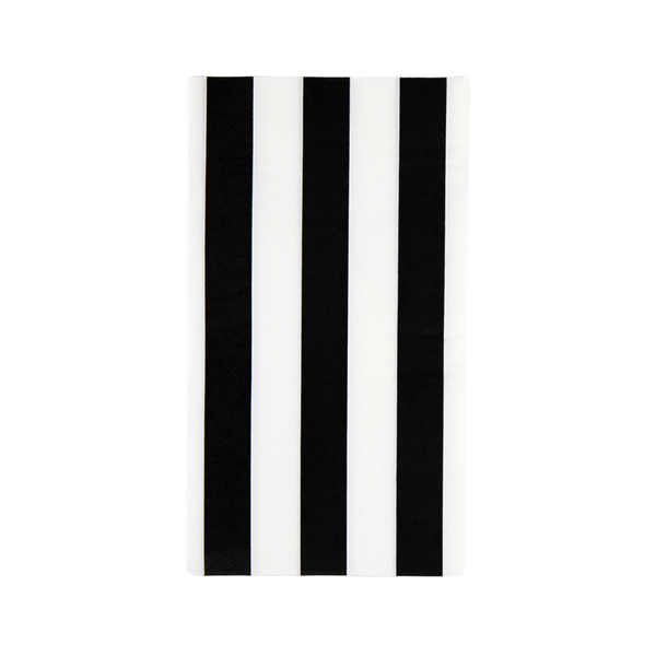 BLACK NOIR CABANA STRIPE GUEST TOWELS