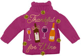 Holiday Wine Bottle Sweater | Thankful For Wine