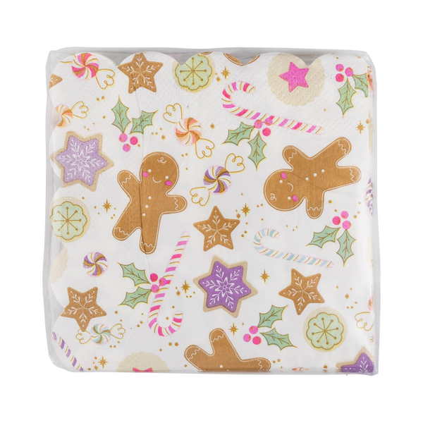 Gingerbread Scallop Cocktail Napkin