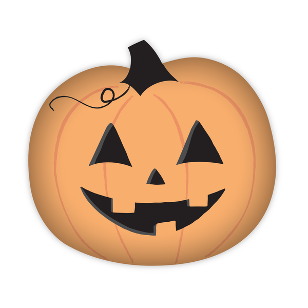 ORANGE JACK-O-LANTERN SMALL PLATES