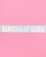 Birthday Girl Lavender Sash, Bday Party Accessory, Gift