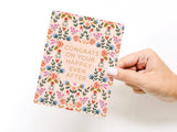 Congrats on Your Happily Ever After Floral Greeting Card