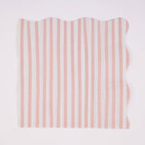 Petite Stripe – Pink and White Stripe Lunch Napkins | Joy Ladder Premium Partyware