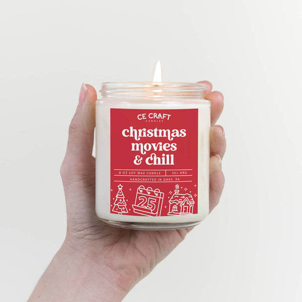 Christmas Movies & Chill Scented Candle: Standard