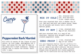 16oz Peppermint Bark Martini Cocktail Infusion Kit