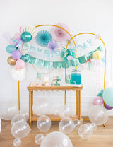 Happy Birthday Mermaid Banner Set