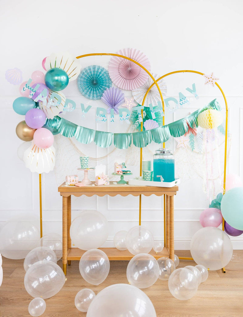 Happy Birthday Mermaid Banner Set