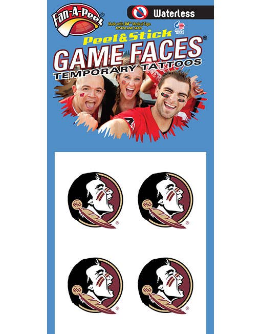 Florida State Game Faces® Temporary Tattoos