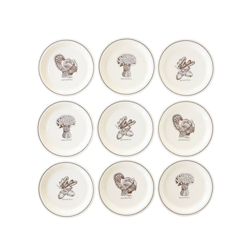 Harvest Icon Paper Plate Set