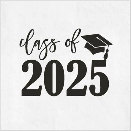 Class of 2025 Graduation Party Cocktail Napkins | Set of 16