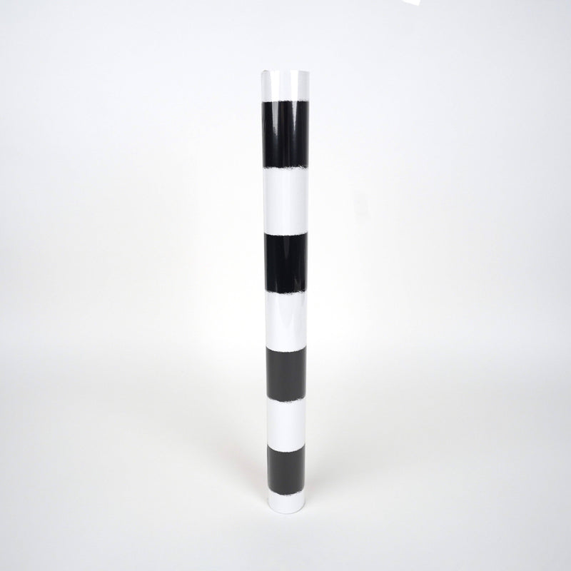 Vintage Black & White Stripe Paper Table Runner