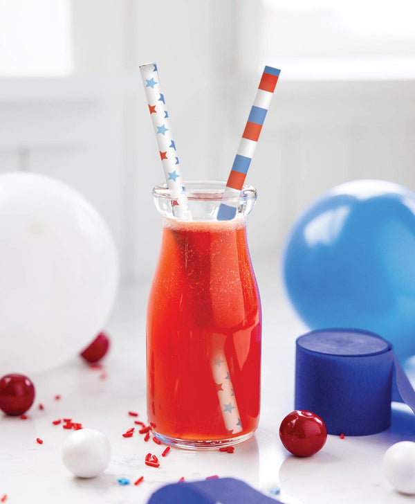 Patriotic Floral Reusable Straws (12 ct)