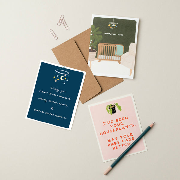 Mostly Restful | New Parent New Baby Card | Welcome Baby