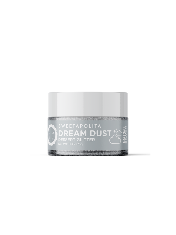 SUPER SILVER | Edible Dessert + Drink Glitter 5g jar