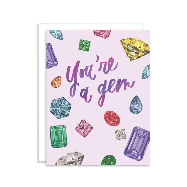 You're a Gem Friendship Encouragement Greeting Card