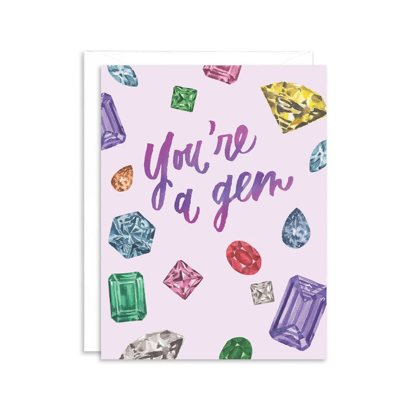 You're a Gem Friendship Encouragement Greeting Card