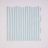 Petite Stripe – Teal and White Stripe Lunch Napkins | Joy Ladder Premium Partyware