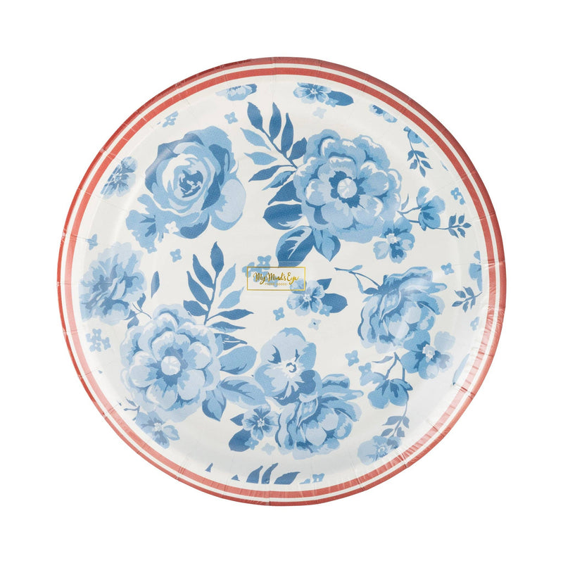 Hamptons Floral 10" Round Paper Plate
