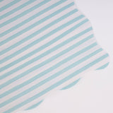 Petite Stripe – Teal and White Stripe Lunch Napkins | Joy Ladder Premium Partyware