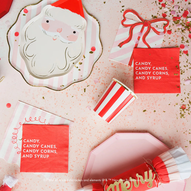 Elf Candy Small Red Napkins