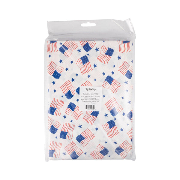 Scattered Flags Paper Table Cover