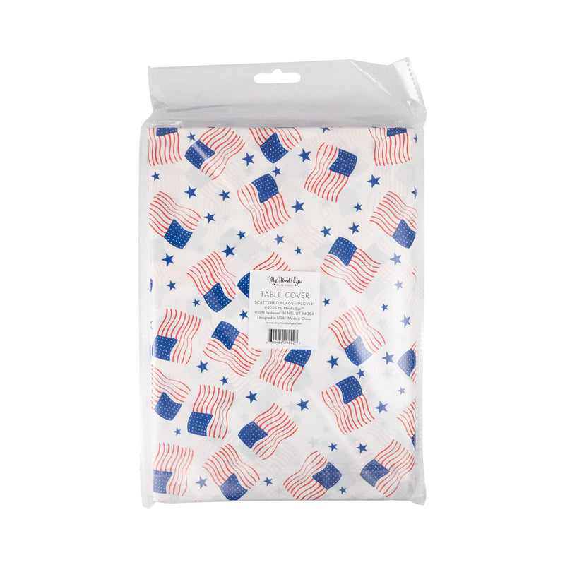 Scattered Flags Paper Table Cover