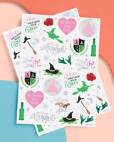 Wicked Witch Emerald City Tats - 50 temporary tattoos, kids