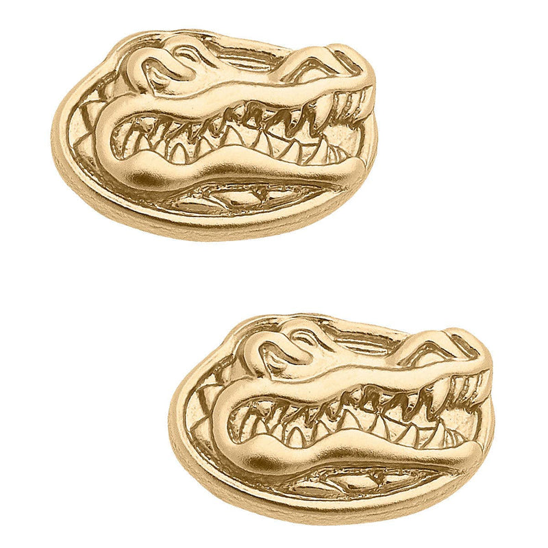 Florida Gators 24K Gold Plated Stud Earrings