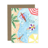 Warm Birthday Wishes card: White