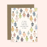 It Takes a Village Card | Thank You Card: White
