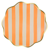 Fall Stripe Dinner Plates (x8)