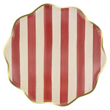 Fall Stripe Dinner Plates (x8)