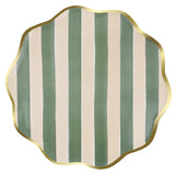 Fall Stripe Dinner Plates (x8)