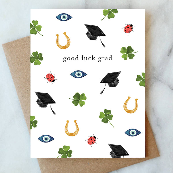 Lucky Graduation Greeting Card | Graduation Congrats Card
