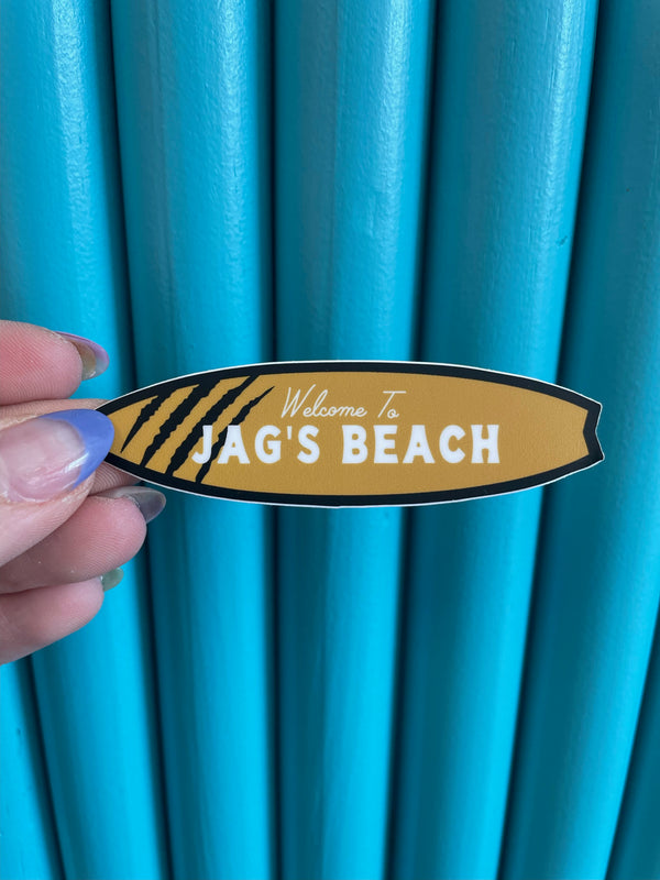 Welcome to Jags Beach Sticker