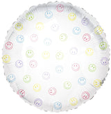 Tuftex 18in Happy Smile Foil Balloon