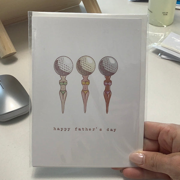 Father’s Day Golf Tee Card