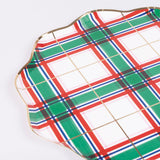 Plaid Dinner Plates (x8)