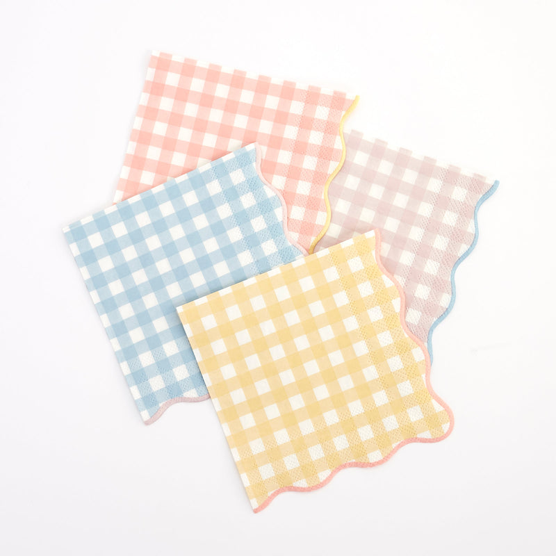 Gingham Small Napkins (x 20)