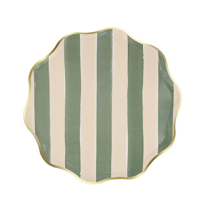 Fall Stripe Side Plates (x8)