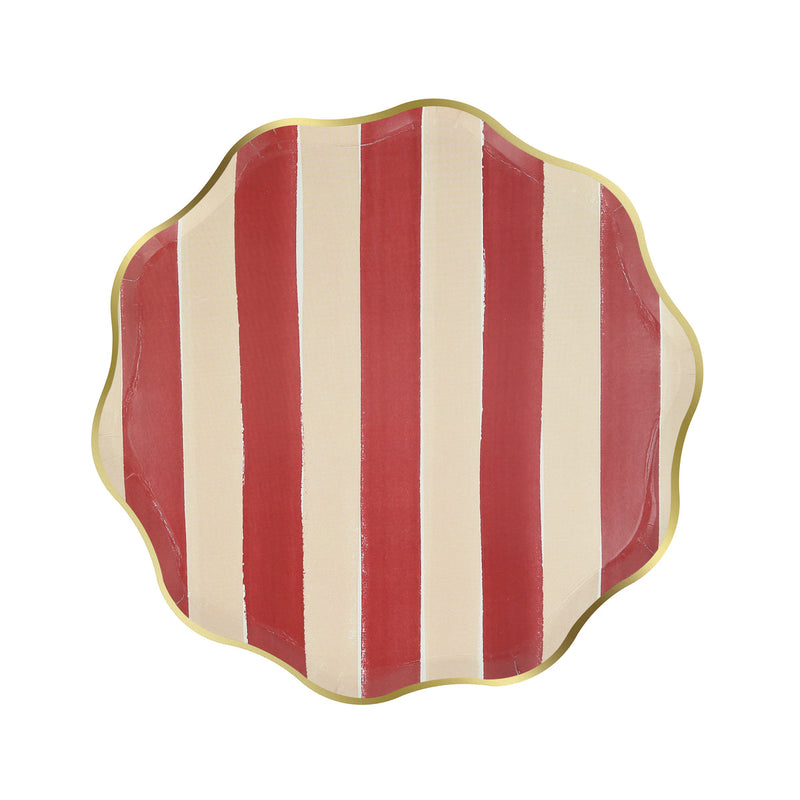 Fall Stripe Side Plates (x8)